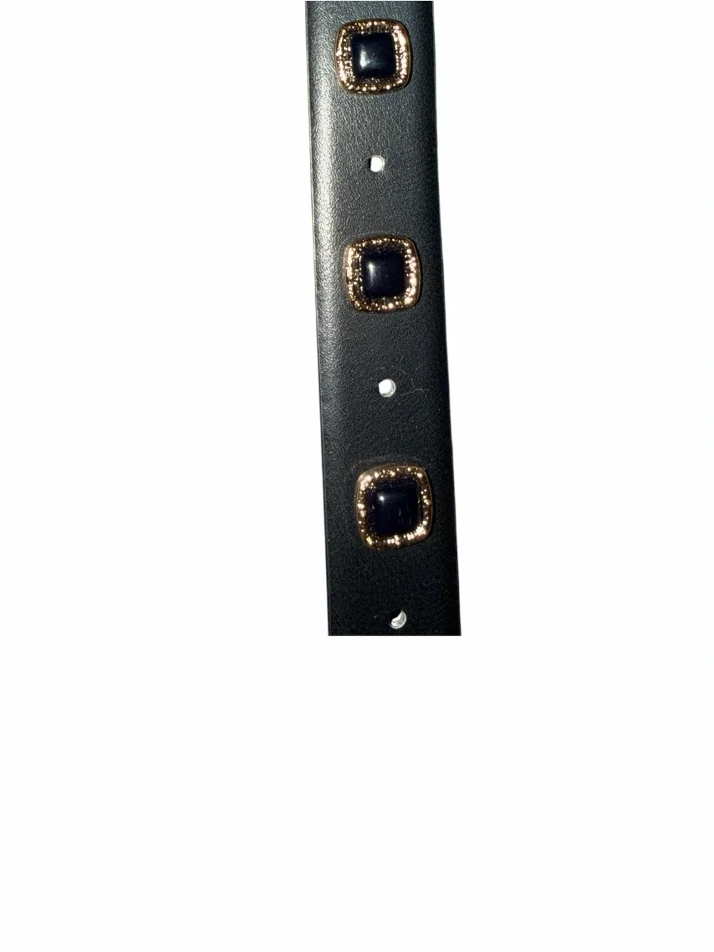 a new day Black Belt with Gold Eyelets